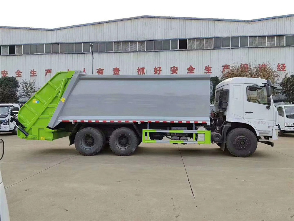 國六18立方東風(fēng)專(zhuān)底后雙橋 壓縮垃圾車(chē)