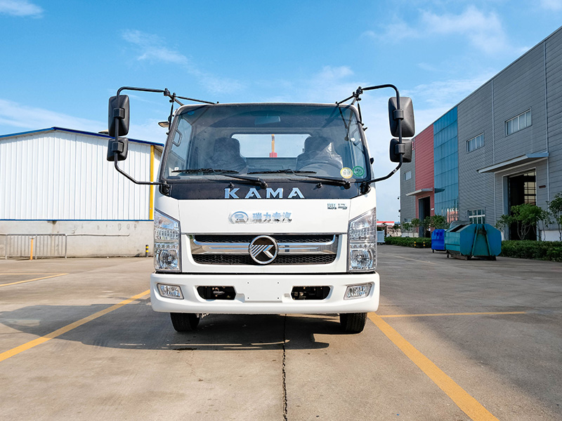 藍牌凱馬建筑勾臂垃圾車(chē)