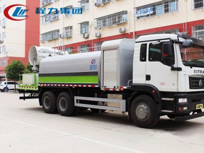 國六16方重汽汕德卡后雙橋 抑塵車(chē)60-120米