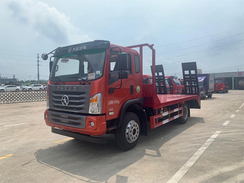 大運G6國六平板運輸車(chē)