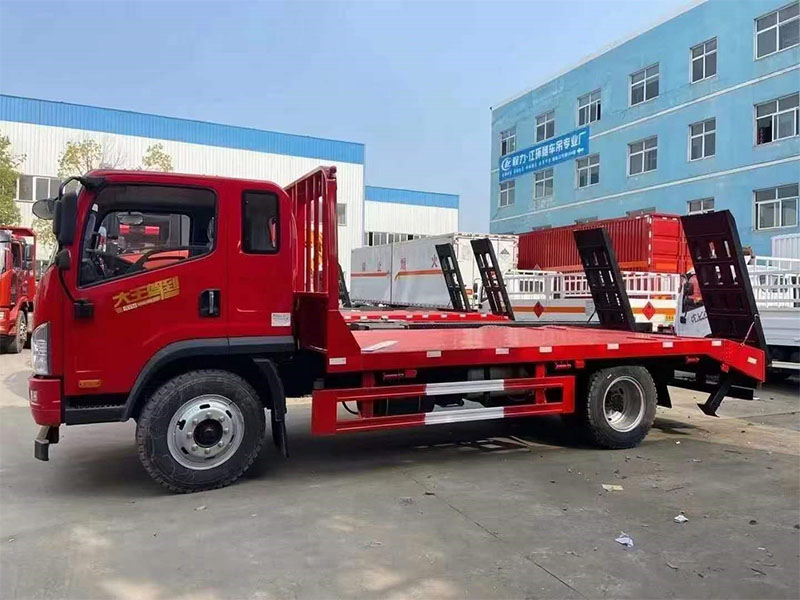 國六解放大王駕到單橋平板運輸車(chē)